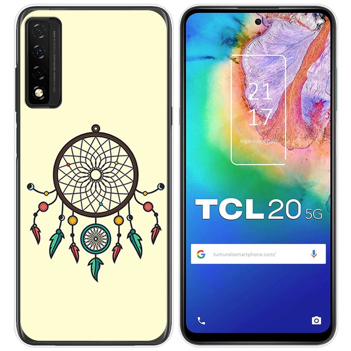 Funda Gel Tpu para TCL 20 5G diseño Atrapasueños Dibujos