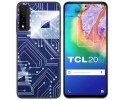 Funda Gel Tpu para TCL 20 5G diseño Circuito Dibujos