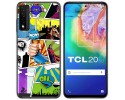 Funda Gel Tpu para TCL 20 5G diseño Comic Dibujos