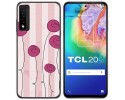 Funda Gel Tpu para TCL 20 5G diseño Flores Vintage Dibujos