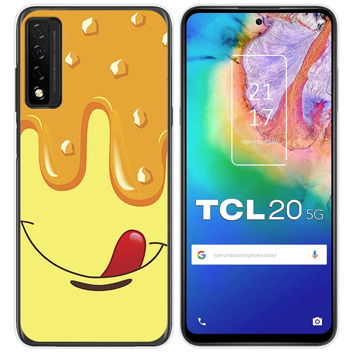 Funda Gel Tpu para TCL 20 5G diseño Helado Vainilla Dibujos