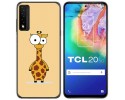 Funda Gel Tpu para TCL 20 5G diseño Jirafa Dibujos