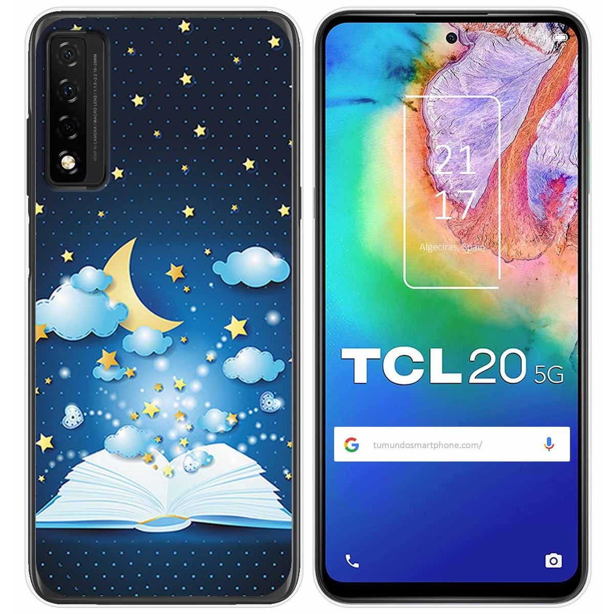 Funda Gel Tpu para TCL 20 5G diseño Libro Cuentos Dibujos
