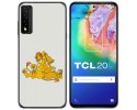 Funda Gel Tpu para TCL 20 5G diseño Leones Dibujos