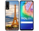 Funda Gel Tpu para TCL 20 5G diseño Paris Dibujos