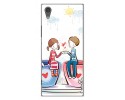 Funda Gel Tpu para Sony Xperia XA1 Diseño Cafe Dibujos
