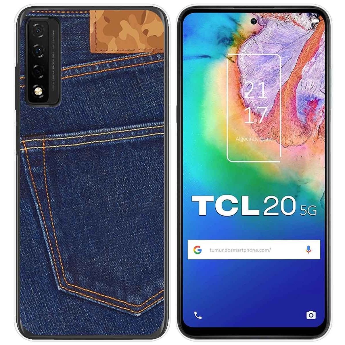 Funda Gel Tpu para TCL 20 5G diseño Vaquero Dibujos
