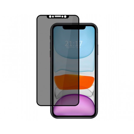 Protector Cristal Templado Completo 5D Antiespías para Iphone 11 / XR (6.1) Vidrio