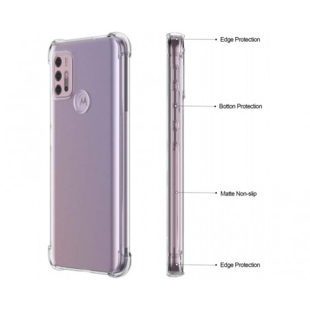 Funda Gel Tpu Anti-Shock Transparente para Motorola Moto G10 / G20 / G30