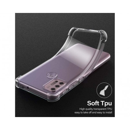 Funda Gel Tpu Anti-Shock Transparente para Motorola Moto G10 / G20 / G30