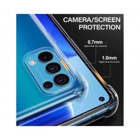 Funda Gel Tpu Anti-Shock Transparente para Oppo Find X3 Lite 5G