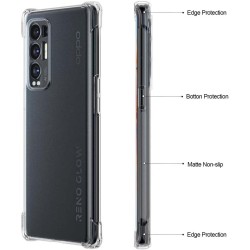 Funda Gel Tpu Anti-Shock Transparente para Oppo Find X3 Neo 5G 2