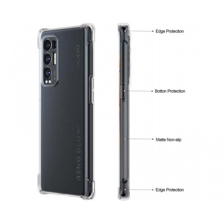 Funda Gel Tpu Anti-Shock Transparente para Oppo Find X3 Neo 5G