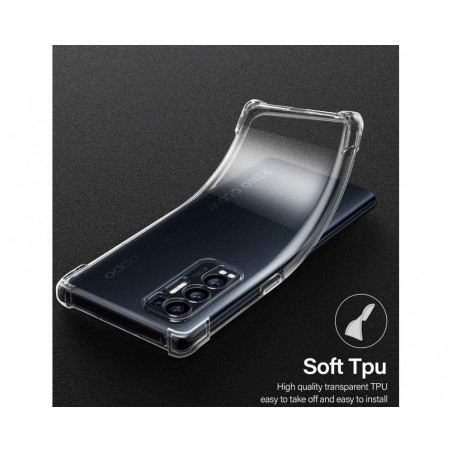 Funda Gel Tpu Anti-Shock Transparente para Oppo Find X3 Neo 5G