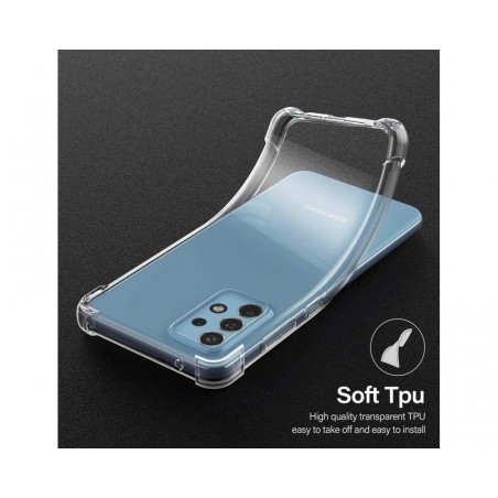 Funda Gel Tpu Anti-Shock Transparente para Samsung Galaxy A72