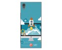 Funda Gel Tpu para Sony Xperia XA1 Diseño Cohete Dibujos