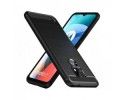 Funda Gel Tpu Tipo Carbon Negra para Motorola Moto E7
