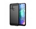 Funda Gel Tpu Tipo Carbon Negra para Motorola Moto G10 / G20 / G30