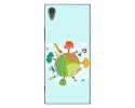 Funda Gel Tpu para Sony Xperia XA1 Diseño Familia Dibujos
