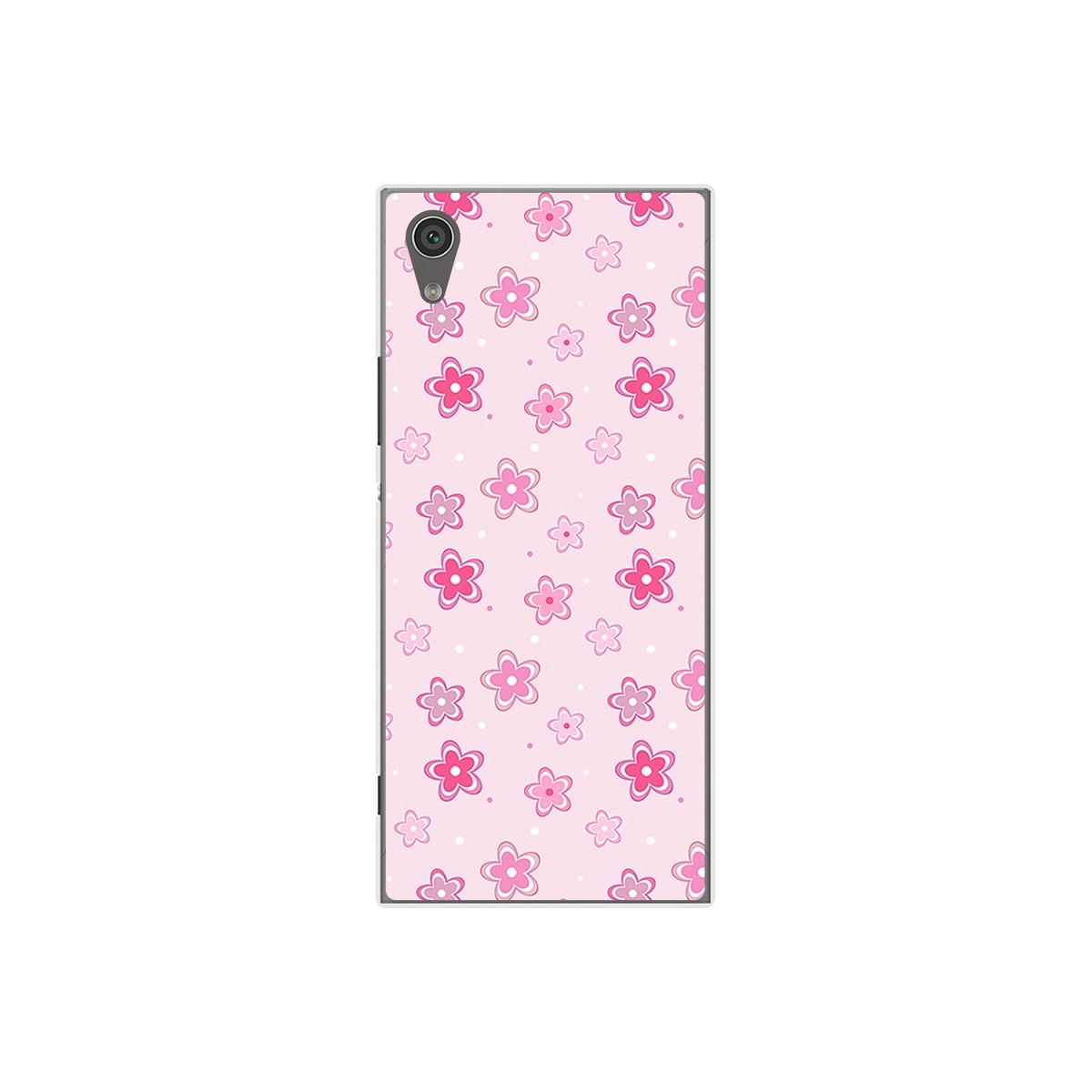 Funda Gel Tpu para Sony Xperia XA1 Diseño Flores Dibujos