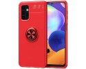 Funda Magnetica Soporte con Anillo Giratorio 360 para Samsung Galaxy A32 5G Roja