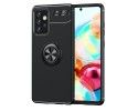 Funda Magnetica Soporte con Anillo Giratorio 360 para Samsung Galaxy A72 Negra