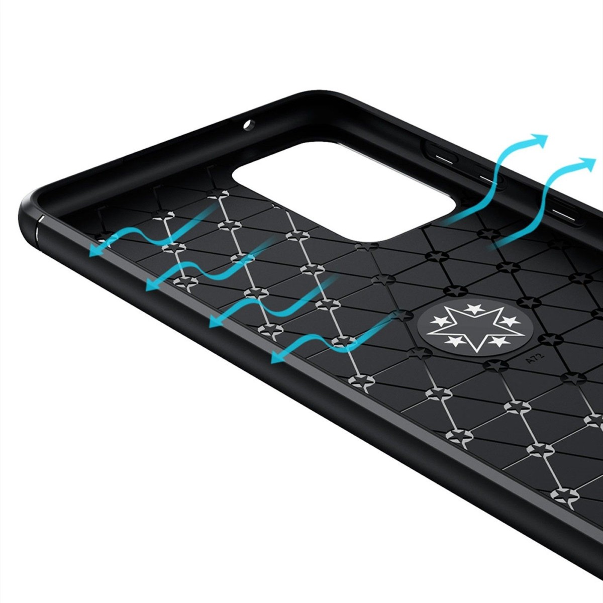 Funda Magnetica Soporte con Anillo Giratorio 360 para Samsung Galaxy A72 Roja