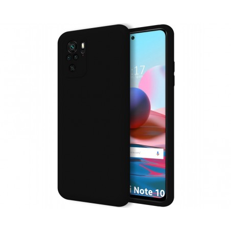 Funda Silicona Líquida Ultra Suave para Xiaomi Redmi Note 10 / 10S color Negra