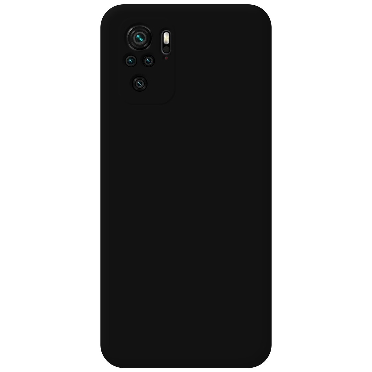 Funda Silicona Líquida Ultra Suave para Xiaomi Redmi Note 10 / 10S color Negra