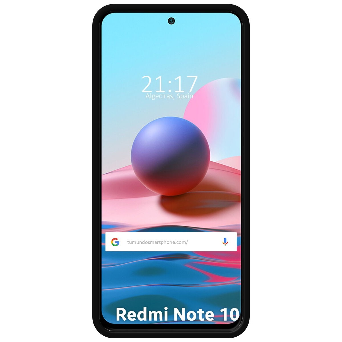 Funda Silicona Líquida Ultra Suave para Xiaomi Redmi Note 10 / 10S color Negra