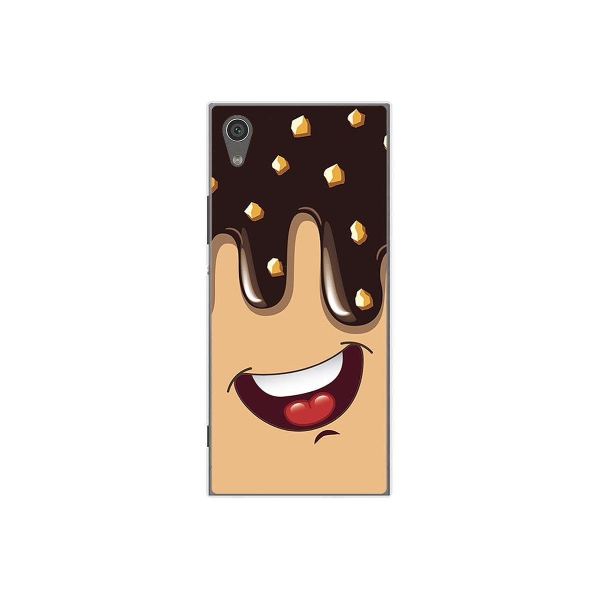 Funda Gel Tpu para Sony Xperia XA1 Diseño Helado Chocolate Dibujos