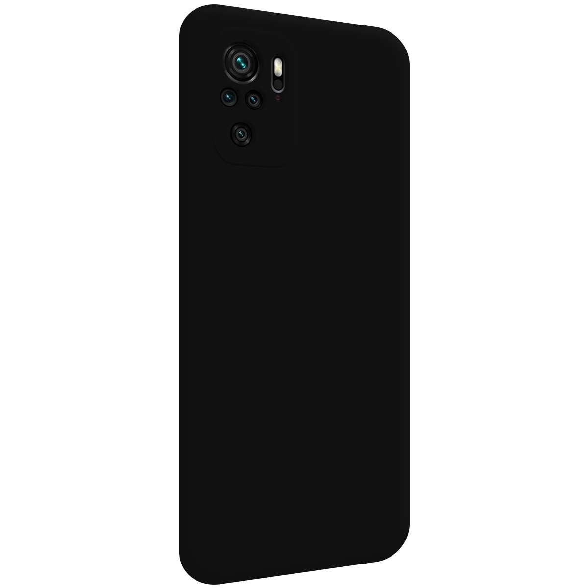 Funda Silicona Líquida Ultra Suave para Xiaomi Redmi Note 10 / 10S color Negra