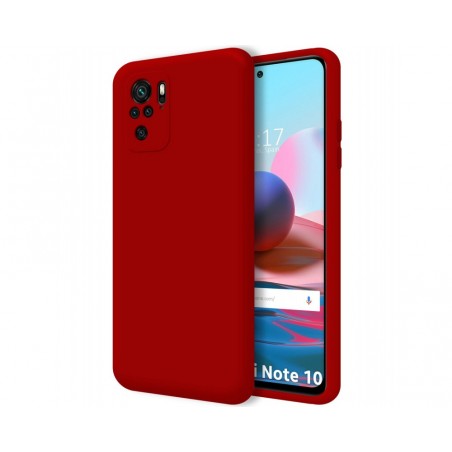 Funda Silicona Líquida Ultra Suave para Xiaomi Redmi Note 10 / 10S color Roja