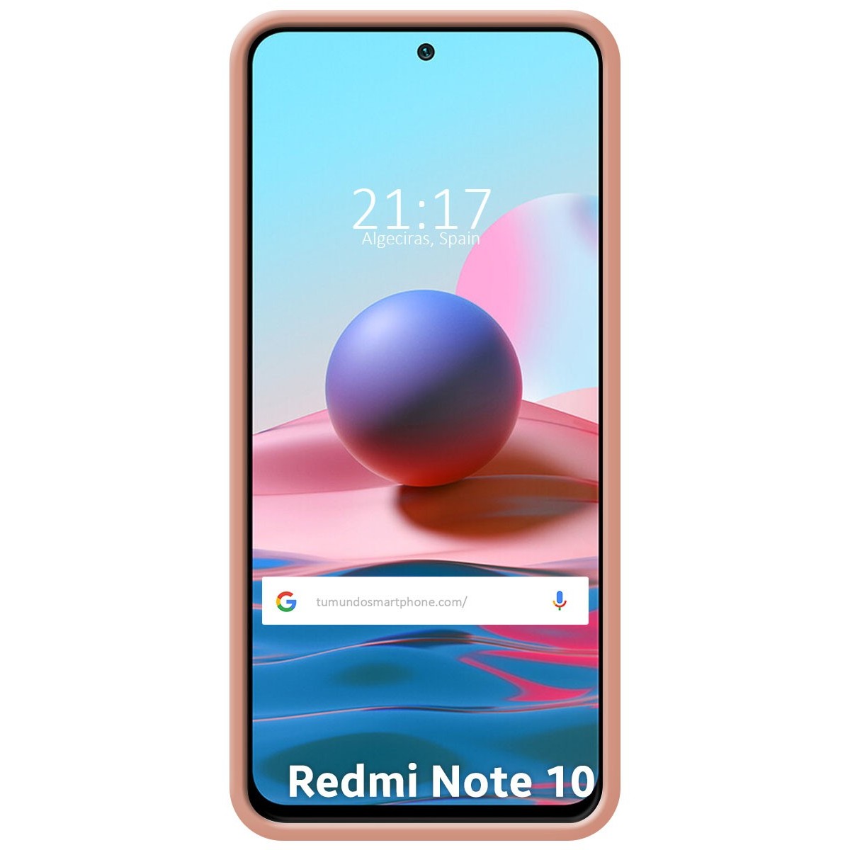 Funda Silicona Líquida Ultra Suave para Xiaomi Redmi Note 10 / 10S color Rosa