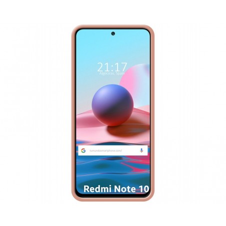 Funda Silicona Líquida Ultra Suave para Xiaomi Redmi Note 10 / 10S color Rosa