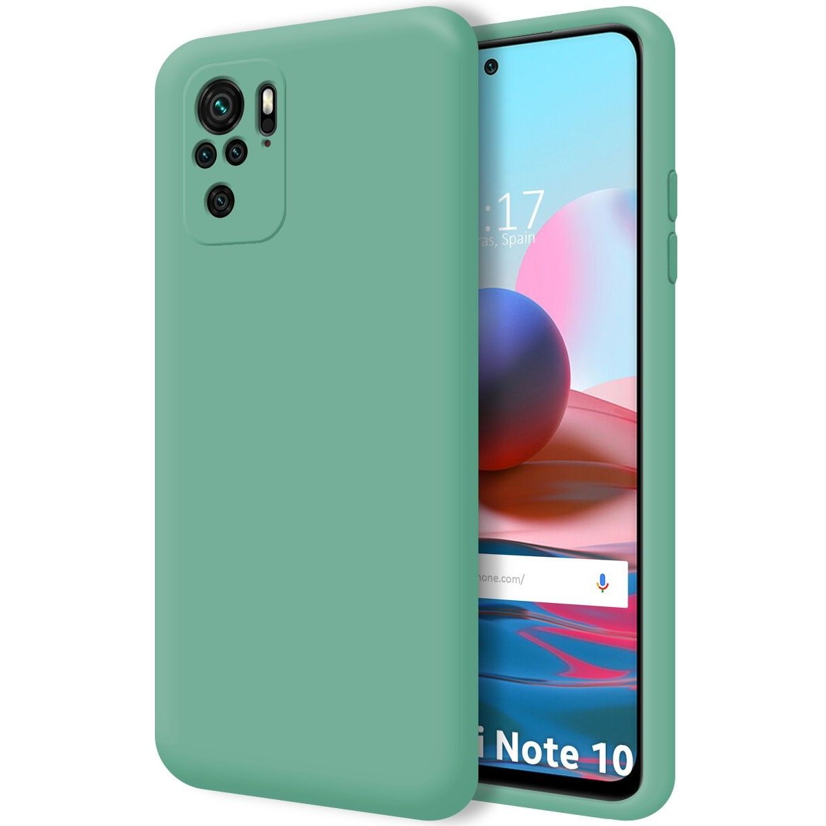 Funda Silicona Líquida Ultra Suave para Xiaomi Redmi Note 10 / 10S color Verde