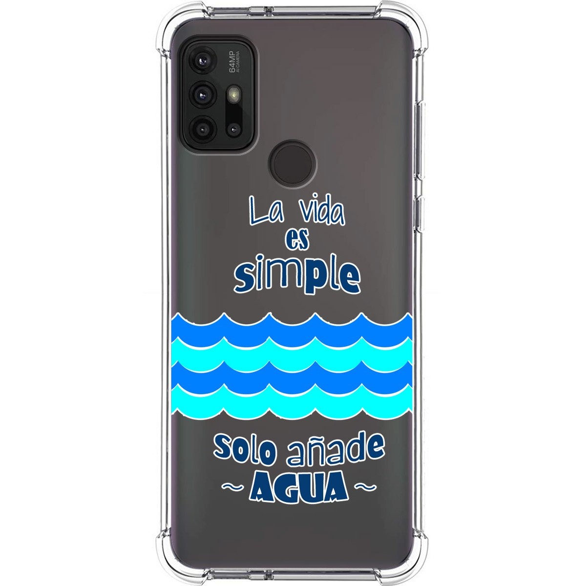 Funda Silicona Antigolpes para Motorola Moto G10 / G20 / G30 diseño Agua Dibujos