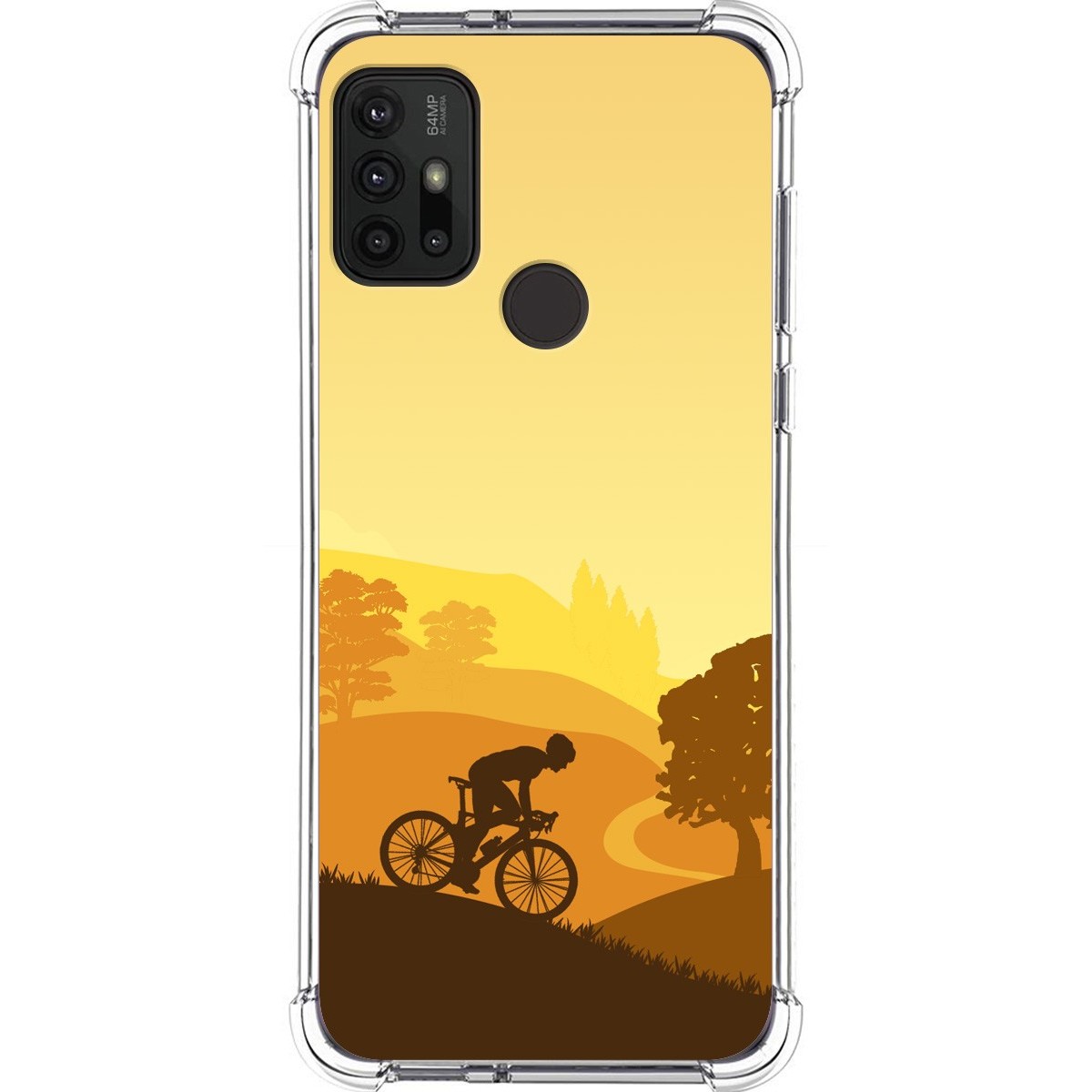 Funda Silicona Antigolpes para Motorola Moto G10 / G20 / G30 diseño Ciclista Dibujos