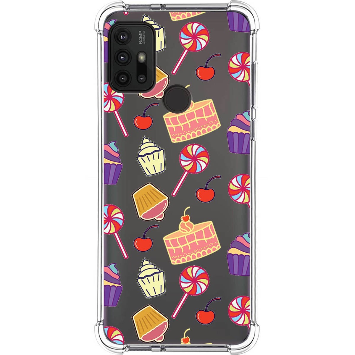 Funda Silicona Antigolpes para Motorola Moto G10 / G20 / G30 diseño Dulces 01 Dibujos