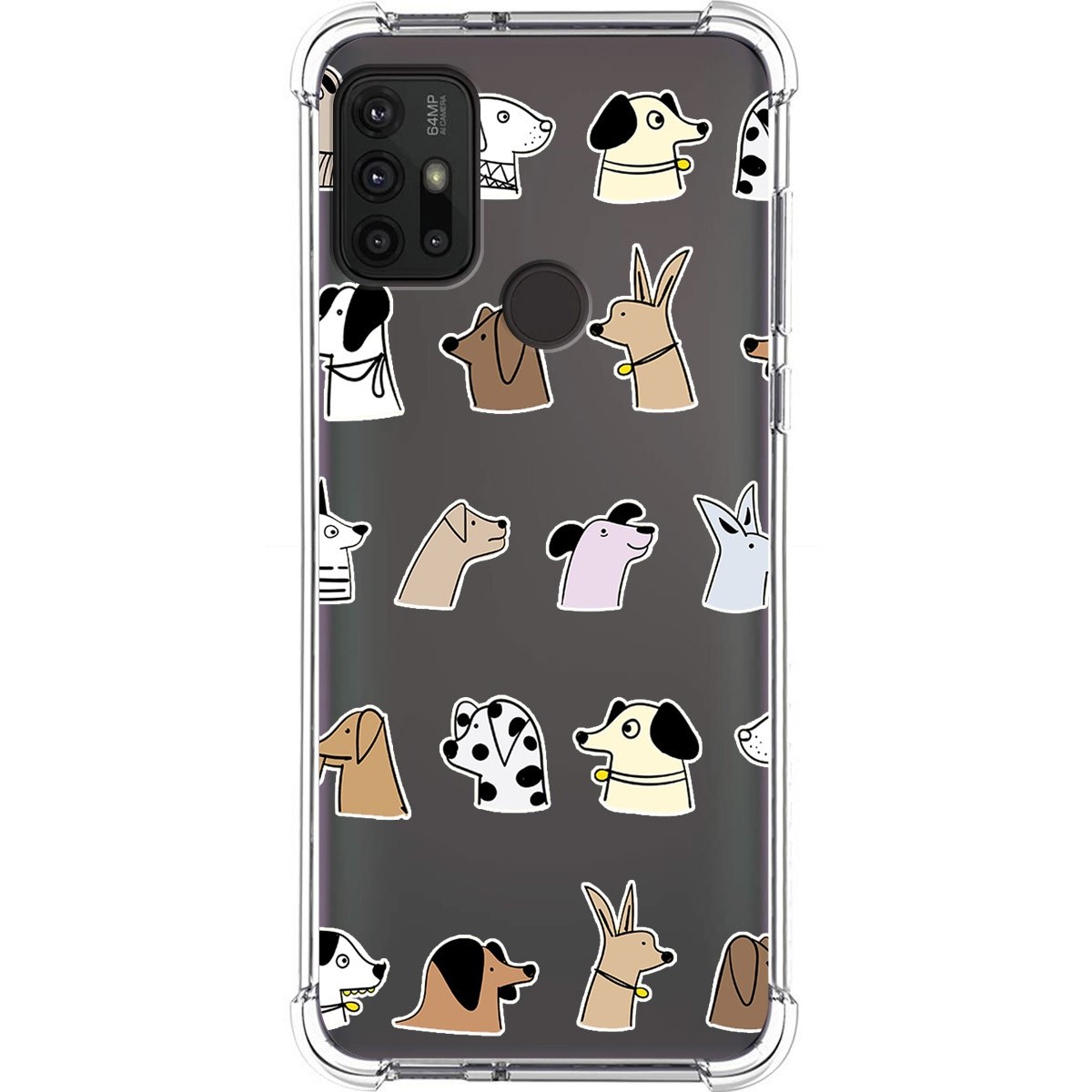 Funda Silicona Antigolpes para Motorola Moto G10 / G20 / G30 diseño Perros Dibujos
