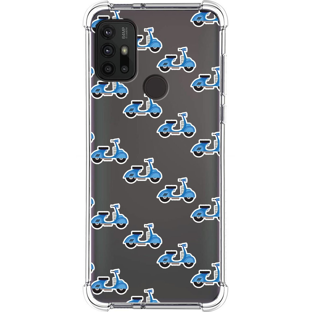 Funda Silicona Antigolpes para Motorola Moto G10 / G20 / G30 diseño Scooter Dibujos