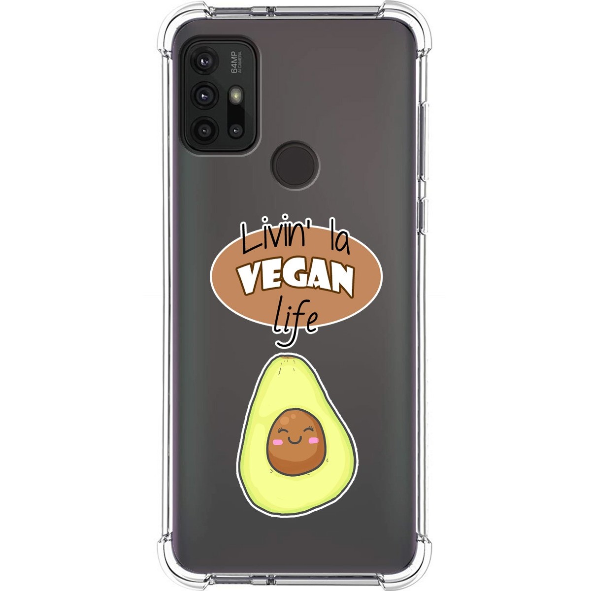 Funda Silicona Antigolpes para Motorola Moto G10 / G20 / G30 diseño Vegan Life Dibujos