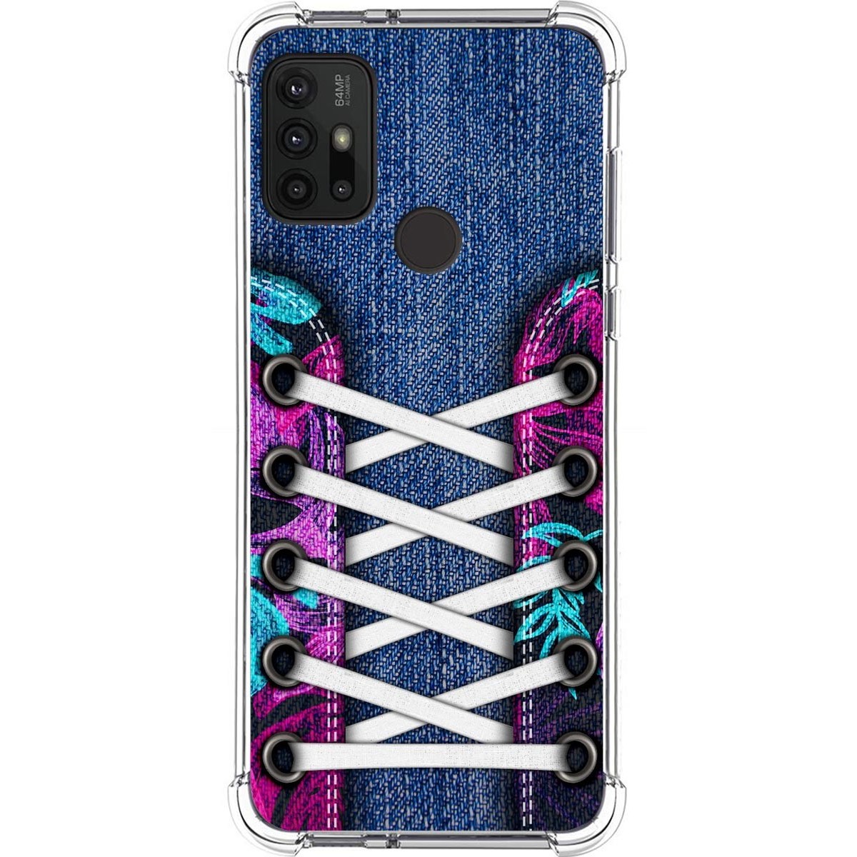 Funda Silicona Antigolpes para Motorola Moto G10 / G20 / G30 diseño Zapatillas 06 Dibujos