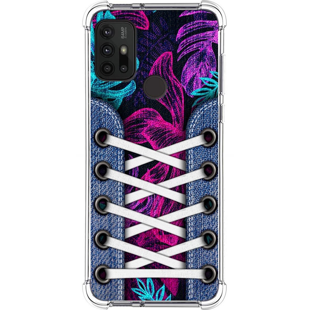 Funda Silicona Antigolpes para Motorola Moto G10 / G20 / G30 diseño Zapatillas 07 Dibujos