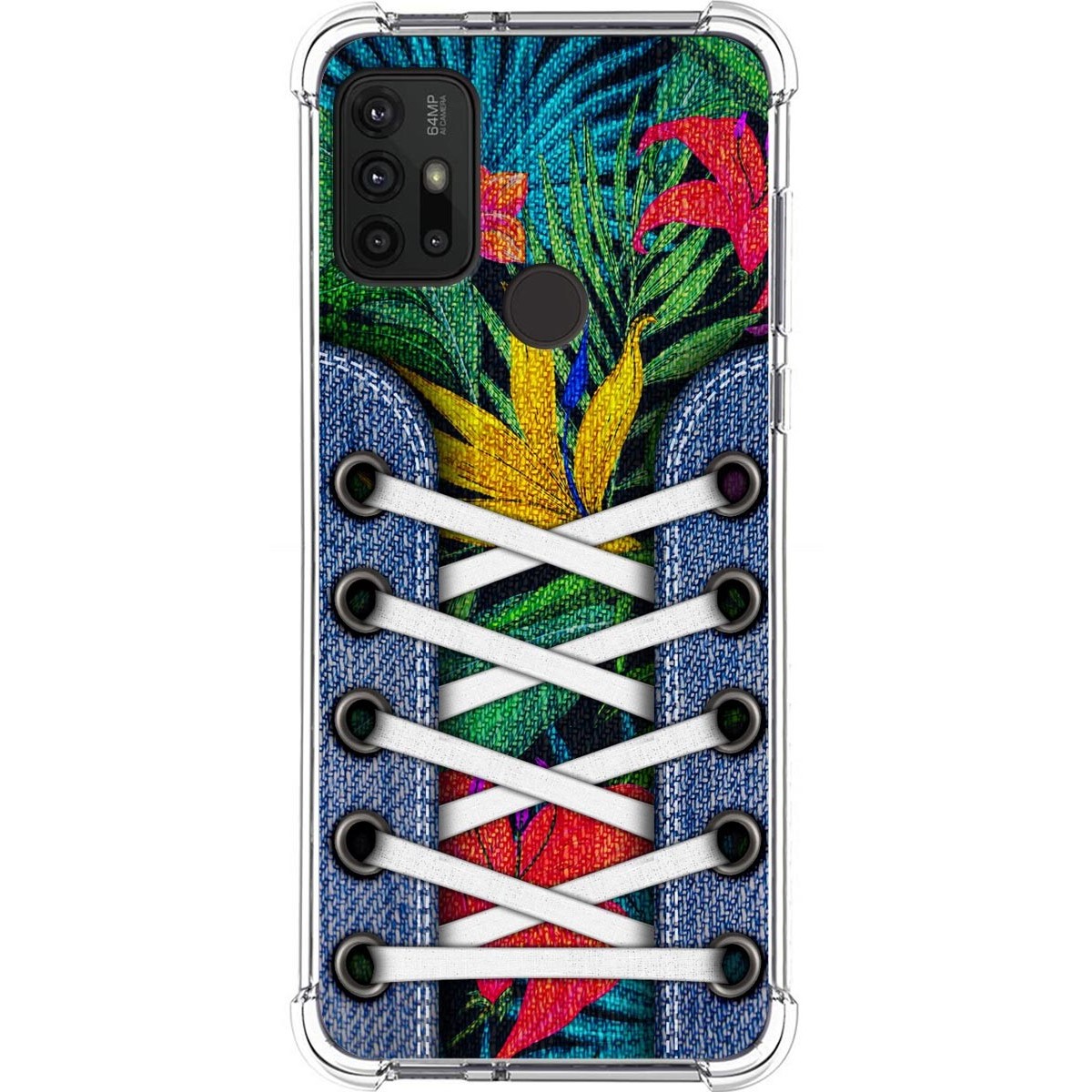 Funda Silicona Antigolpes para Motorola Moto G10 / G20 / G30 diseño Zapatillas 12 Dibujos