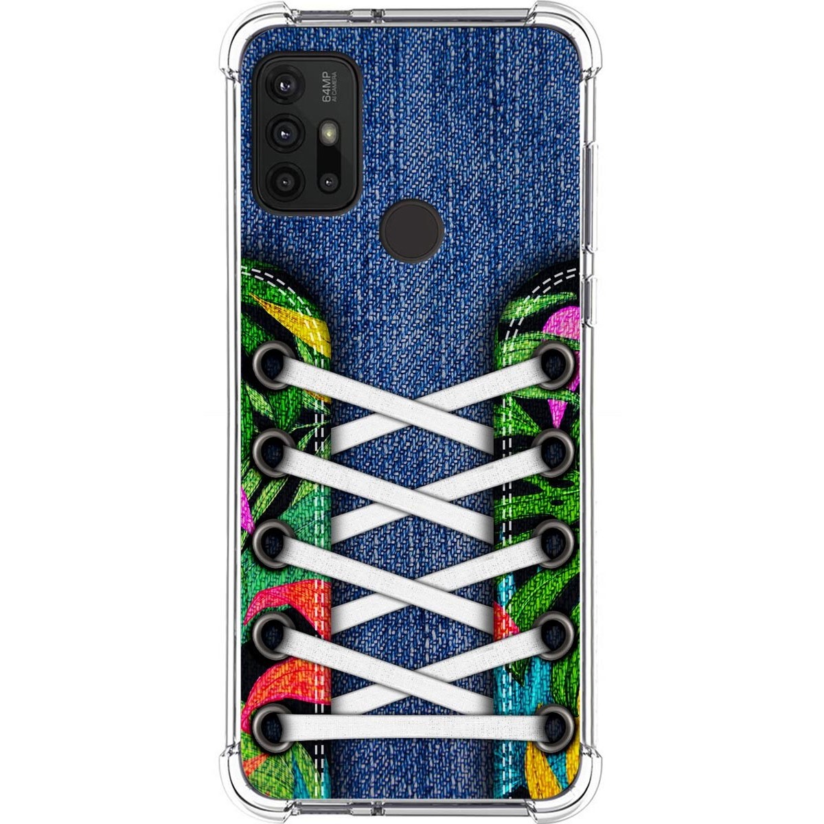 Funda Silicona Antigolpes para Motorola Moto G10 / G20 / G30 diseño Zapatillas 13 Dibujos