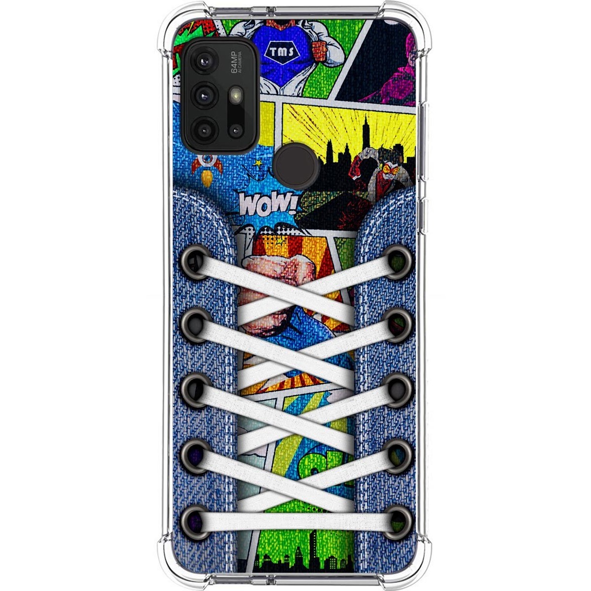 Funda Silicona Antigolpes para Motorola Moto G10 / G20 / G30 diseño Zapatillas 14 Dibujos