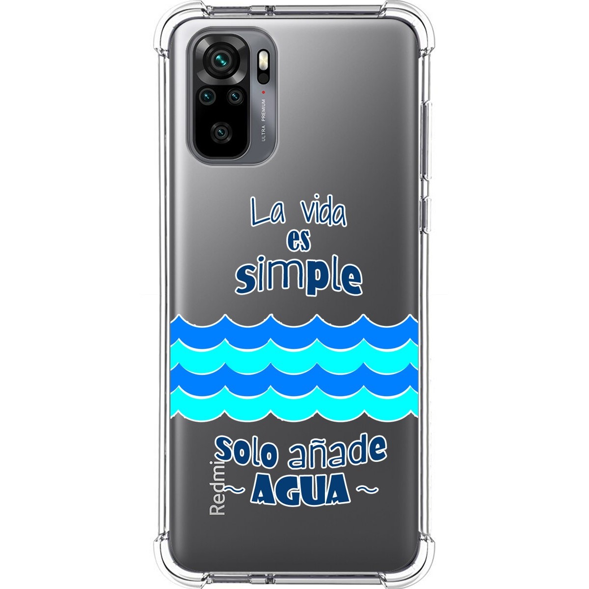 Funda Silicona Antigolpes para Xiaomi Redmi Note 10 / 10S diseño Agua Dibujos