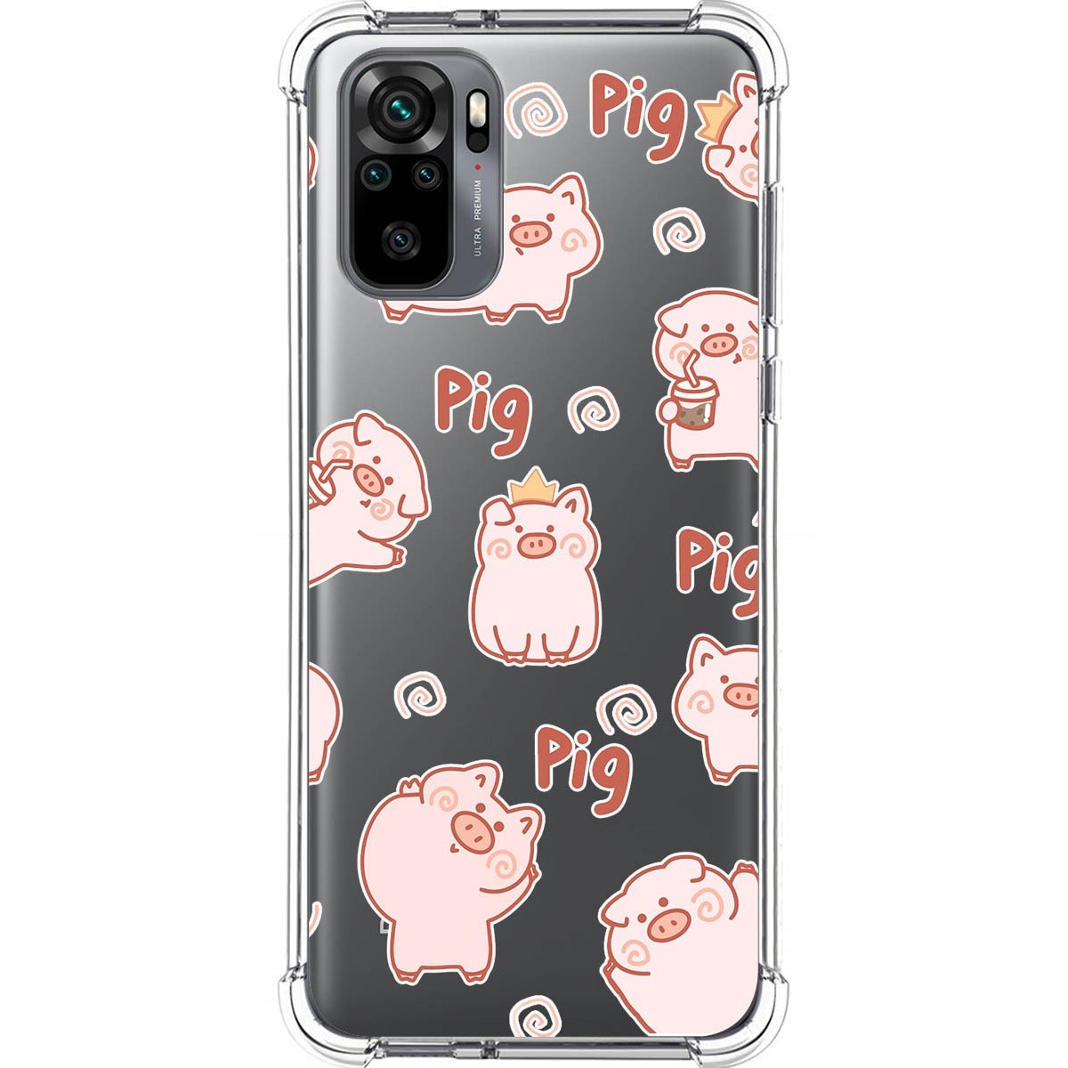 Funda Silicona Antigolpes para Xiaomi Redmi Note 10 / 10S diseño Cerdos Dibujos