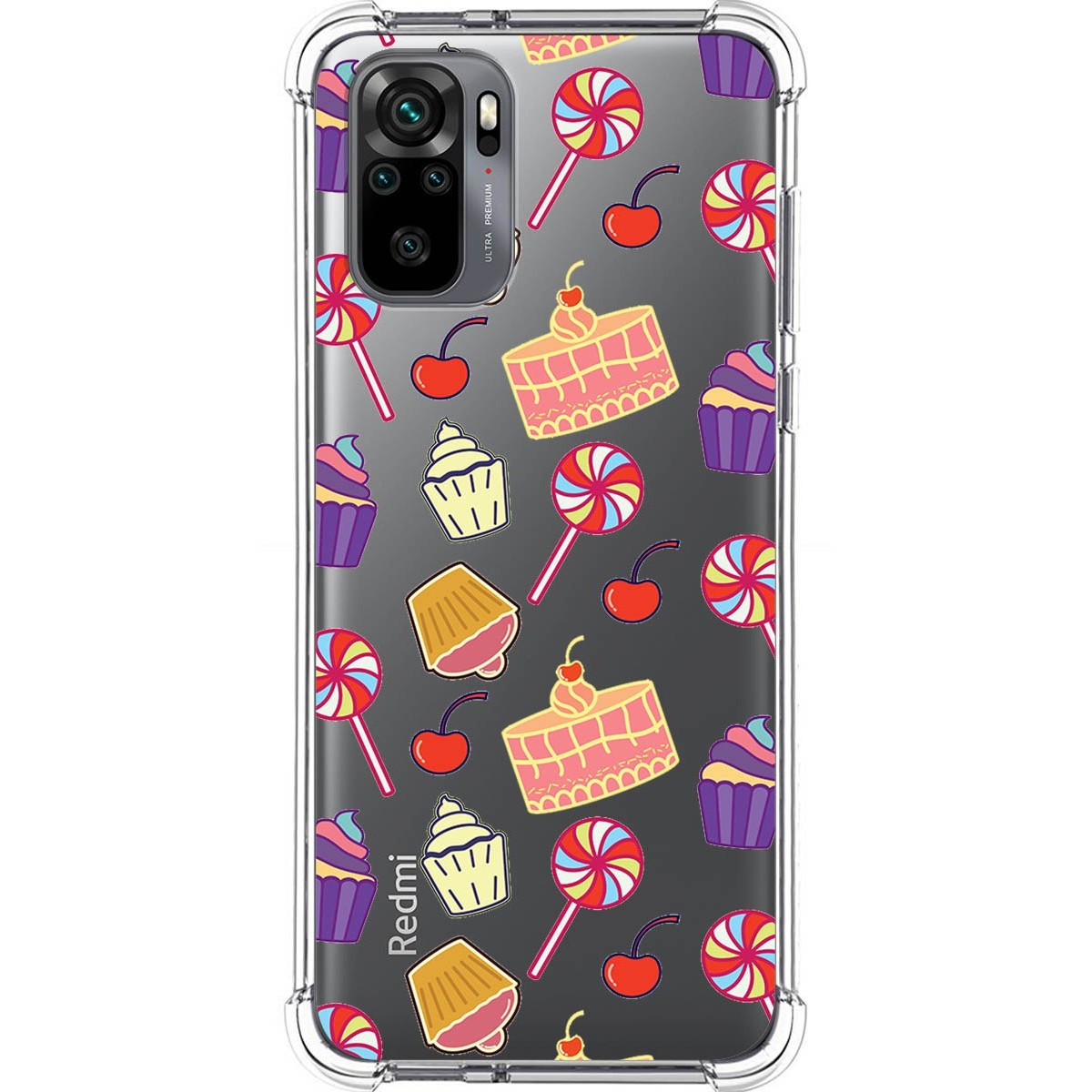 Funda Silicona Antigolpes para Xiaomi Redmi Note 10 / 10S diseño Dulces 01 Dibujos